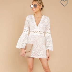 Clear Thoughts White Lace Dress
ENGLISH FACTORY